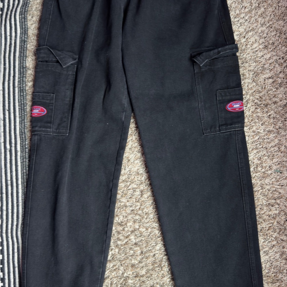 Black Cargo Pants with Pockets